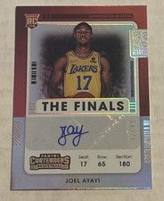 2021-22 Panini Contenders- JOEL AYAYI-The Finals Rookie Ticket Auto #/49- HOLO