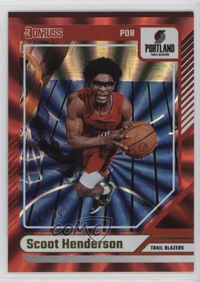 2024-25 Panini Donruss Holo Red Laser 84/99 Scoot Henderson #143 1k0w