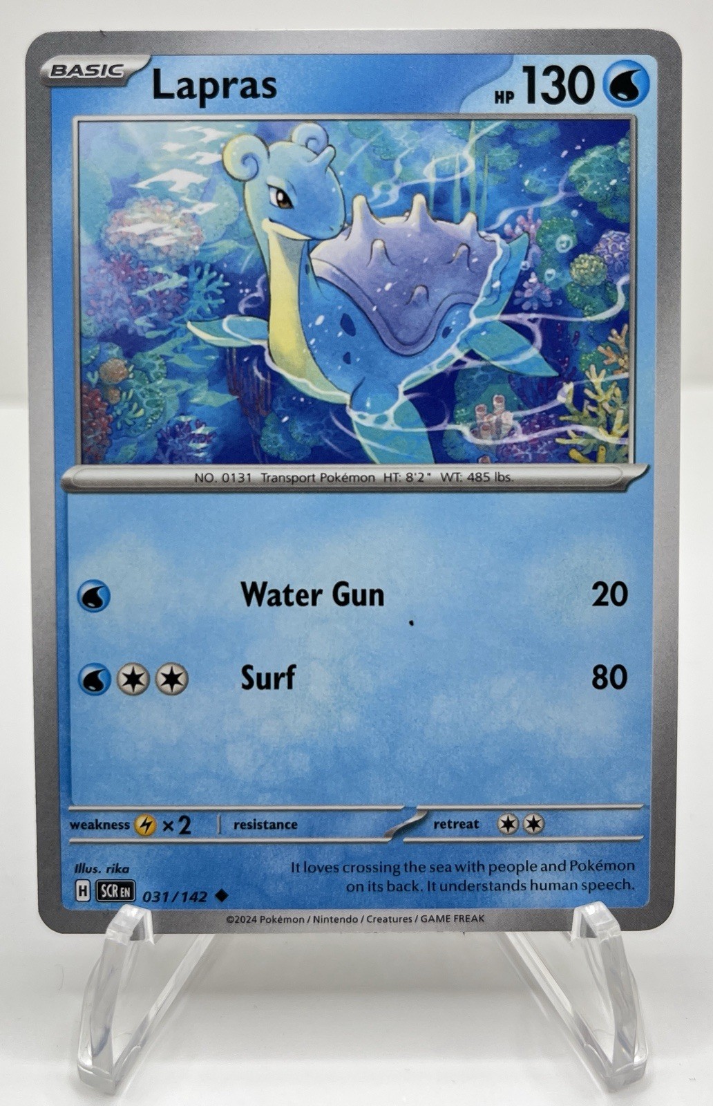 Pokemon Lapras (31/185) Stellar Crown NM