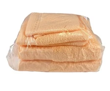 6 Piece Towel Set 100% Combed Cotton Soft Peach 2 Bath 2 Hand 2 Washcloths