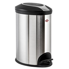 Wesco Mülleimer Abfalleimer Treteimer 12 Liter Edelstahl matt / Kunststoff