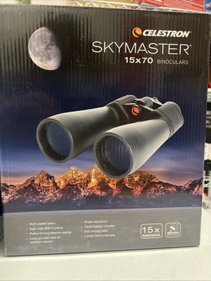 New Celestron SkyMaster 15x70mm Binocular Astronomy Binoculars w/Accessories