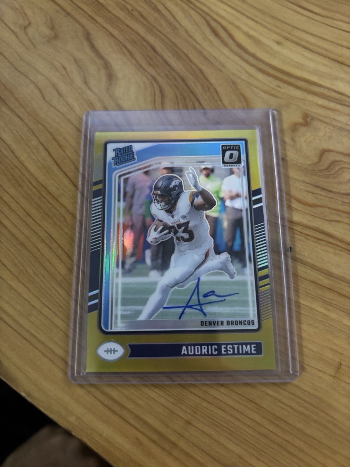 2024 DONRUSS OPTIC RATED ROOKIE GOLD  AUDRIC ESTIME AUTO #09/10