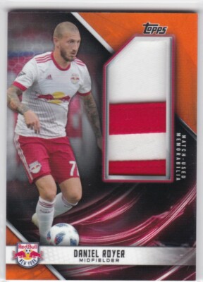 2019 Topps MLS Jumbo Relic Orange Daniel Royer New York Red Bulls 17/25