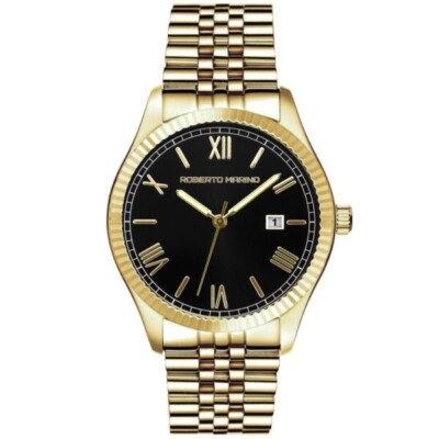ROBERTO MARINO RM8922 Quartz Men's Watch Stainless Steel Gold 40mm