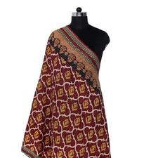 Cotton Kantha Scarf Vintage Neck Wrap Dupatta Hand Quilted Women Bandanas Big