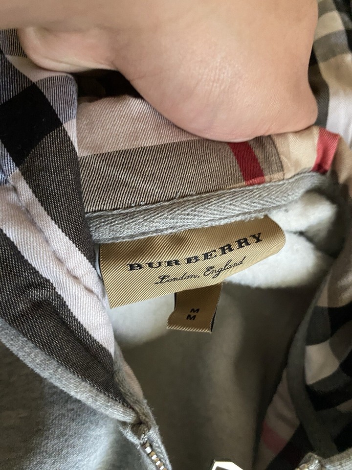 MENS BURBERRY ZIP HOODIE JACKET eBay