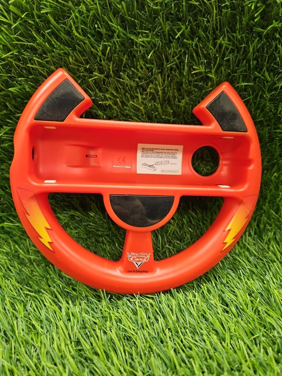 RARE Walt Disney Pixar's Cars Lightning McQueen Red Nintendo Wii Steering Wheel