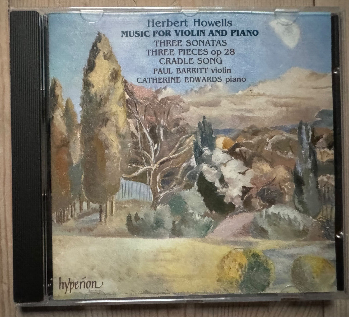 Herbert Howells Music for Violin and Piano Paul Barritt CD