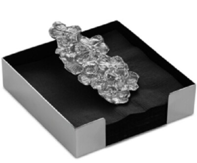 Michael Aram White Orchid Cocktail Napkin Holder. NEW