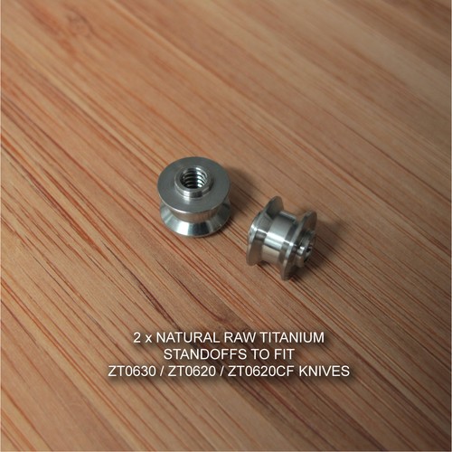 Zero Tolerance ZT0620 ZT 630 620CF Knife Natural RAW Titanium Custom