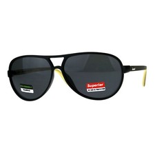 Real Bamboo Wood Temple Sunglasses Men's Racer Pilot Fashion UV400