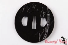 Hand guard Iron Bamboo Tsuba For Japanese Katana Wakizashi Tanto Sword 