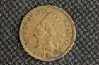 1908 XF/AU Indian Head Penny Cent 1 1439