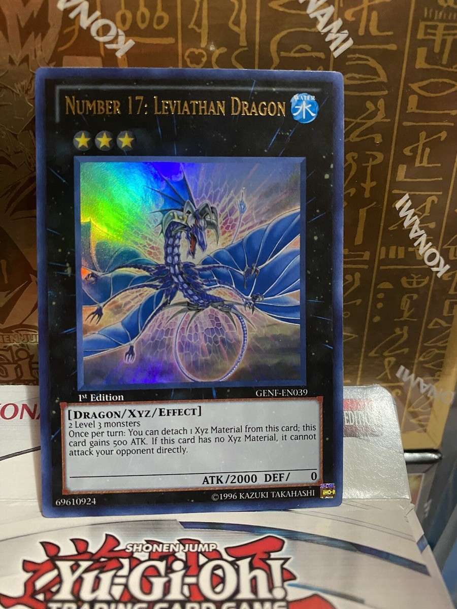 Yugioh - Number 17 Leviathan Dragon - TCG - Konami - Rare - 1st