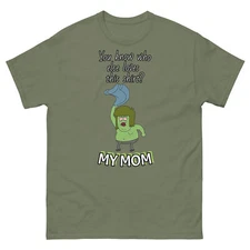 Muscle Man Regular Show Tee | Funny Shirts | Muscle Man My Mom T-shirt | Unisex