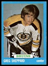 1973-74 Topps #8 Gregg Sheppard Boston Bruins EX-EXMINT SET BREAK!