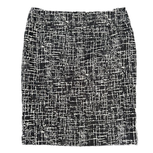 Veronika Maine Size 12 Women's Business Skirt Black White Made in Australia