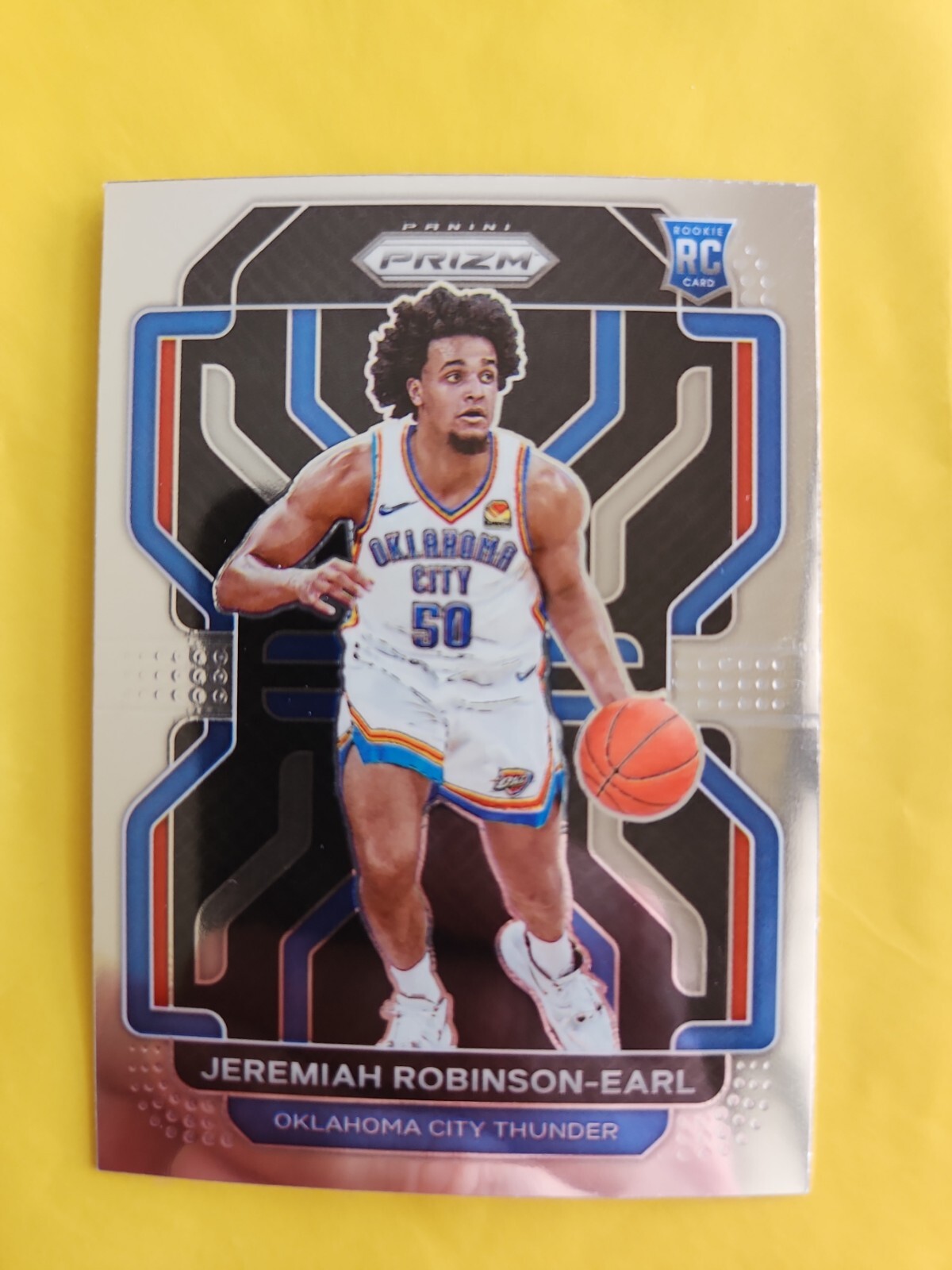 Jeremiah Robinson-Earl RC 2021-22 Prizm NBA Base Rookie Card #319 Thunder