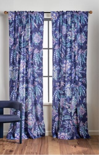 Anthropologie Mulberry Velvet Curtain Panel Sold Out NEW In Package 50x84 - 第 1/4 張圖片