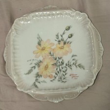 Liliana Gaines 1976 Ceramic Floral Plate 7 x ...