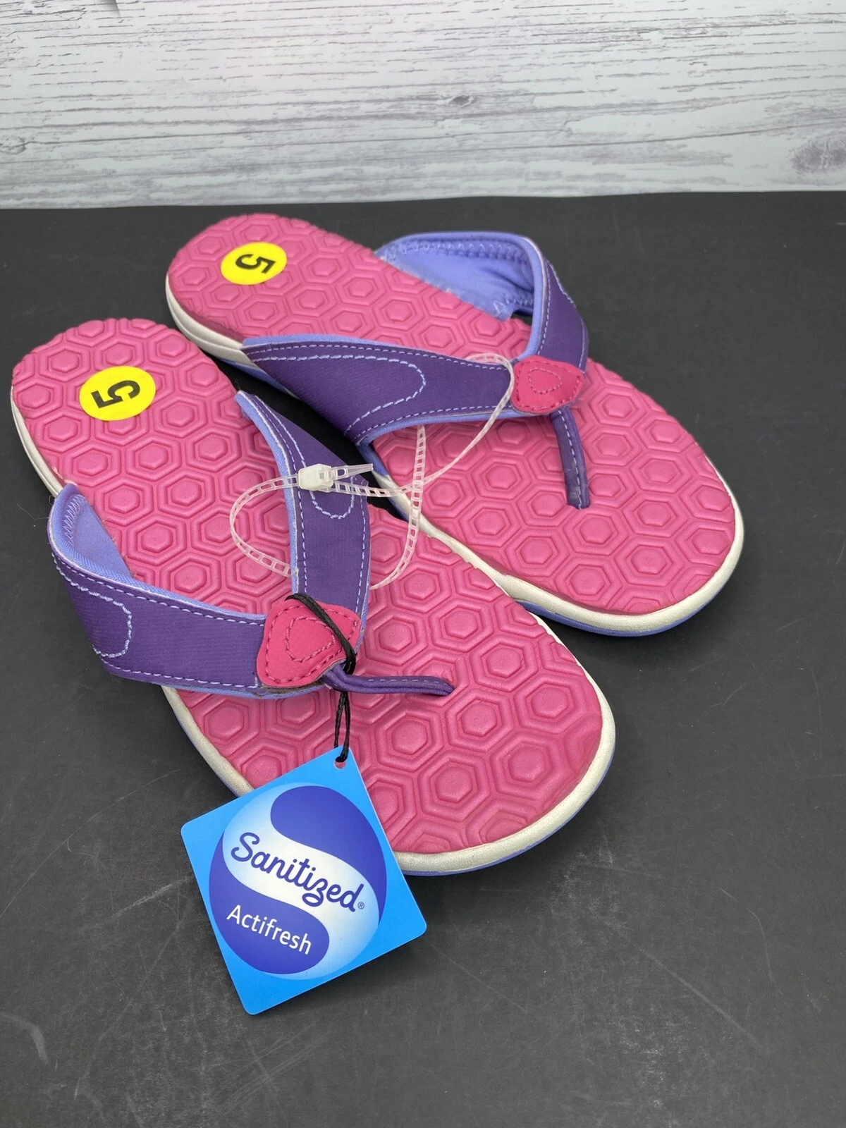 Timberland 5 sandali donna rosa viola infradito ACTIFRESH NUOVI SENZA SCATOLA