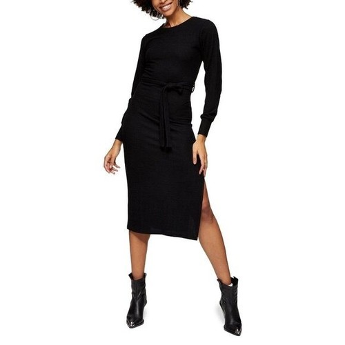Long Sleeve Knit Midi Sweater Dress 