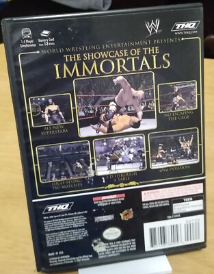 WWE WrestleMania X8 Nintendo GameCube Video Game Disc & Case Black