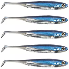 Dr.Fish Soft Lures 6X Fishing Plastic Swimbaits Sparkle T-tail Bass Fishing