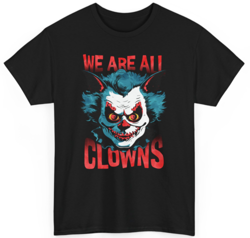 Joker T-Shirt Killer Clown Shirt Clowncore Halloween Geschenkidee Retro Goth - Afbeelding 1 van 6