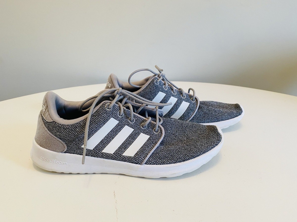 Adidas Womens Size Cloudfoam Athletic Shoes Gray QT Racer