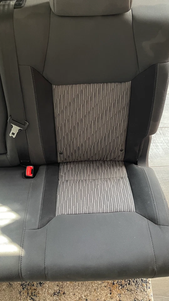 Juego de asientos delanteros y traseros Toyota Tundra 2014-2018 tela gris OEM Foto 4 de 4