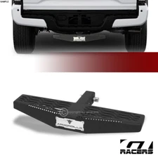 Textured Blk Wide Mesh Style Rear Bumper Trailer Hitch Step+2" Tow Receiver G18