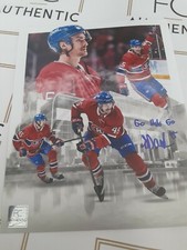 Laurent Dauphin Montreal Canadiens 8x10 Photo Signed Autograph Go Habs Go Edit 