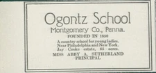 1915 Ogontz School For Young Ladies Montgomery Co PA Vintage Print Ad CO1