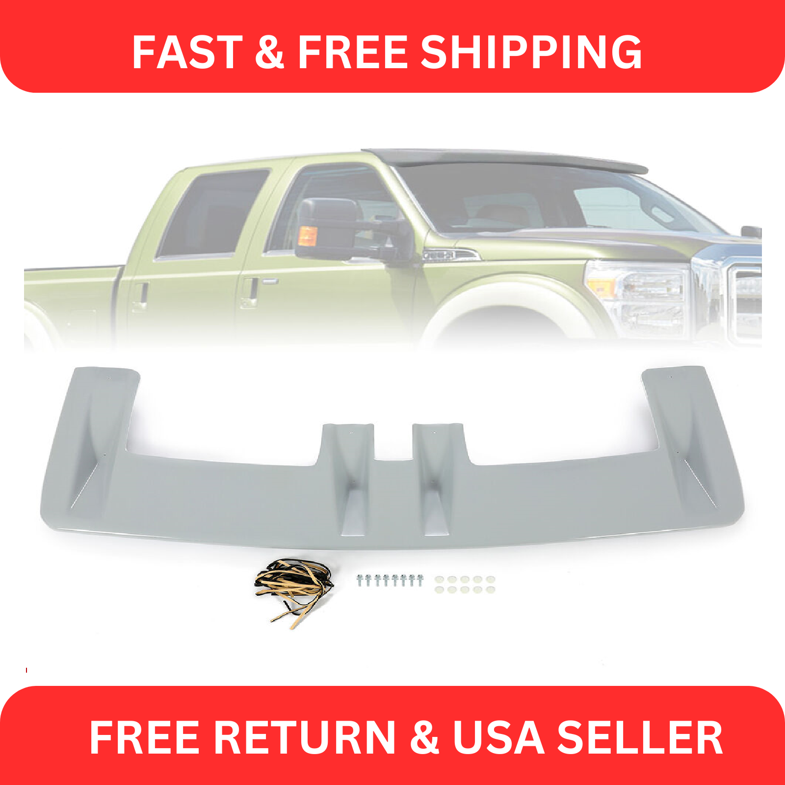 PRIMER Truck Cab Sun Visor For Ford F-250 F-350 F-450  F-550 Super Duty 1999-16