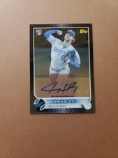 2022 Topps Clearly Authentic Black /75 Jon Heasley Auto RC Kansas City Royals