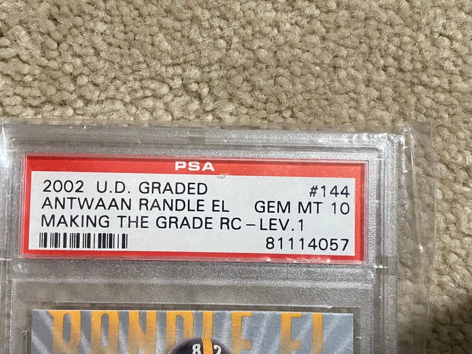 PITTSBURGH STEELERS 2002 UD ANTWAAN RANDEL EL #161/700 Card PSA 10 GEM MT - Image 3 of 3