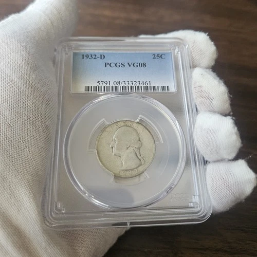 1932-D Washington Quarter 25C PCGS G06 key date.