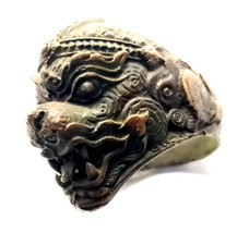 Sacred Hanuman Monkey God Ring Thai Amulet Warrior Strength Spiritual Gift