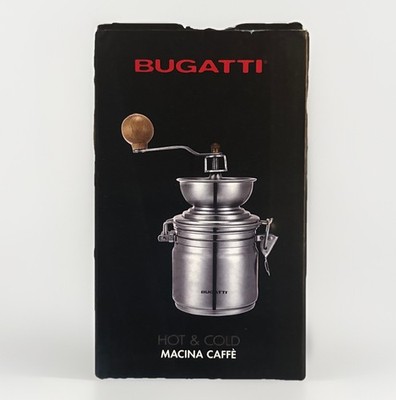 Bugatti Hot & Cold Macina Caffè 100gr Coffee Grinder Luxury Italian New In Box