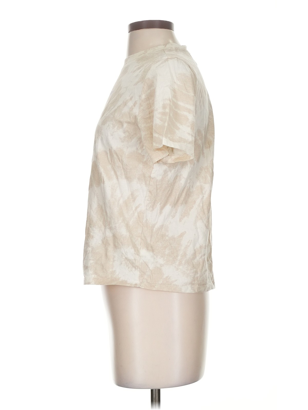 Divided by H&M Women Ivory Short Sleeve T-Shirt XS thumbnail 4