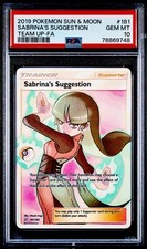 Pokemon 2019 Sun & Moon Team Up 181 Full Art Sabrina's Suggestion PSA 10 on eBay