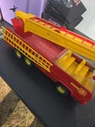 Tonka Metal Toy Fire Truck Vintage Red Long Extendable Ladder Plus Extra Ladders