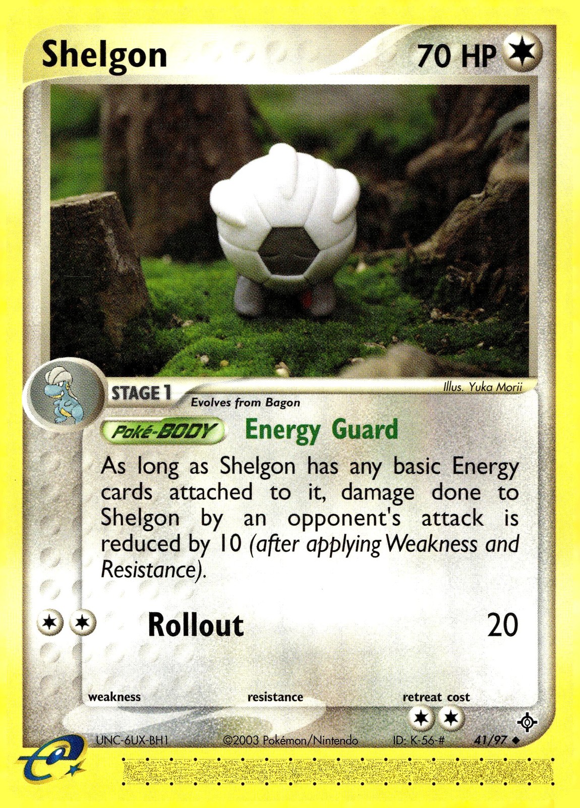 Shelgon #41/97 Dragon Near Mint or Better - Pokemon Card