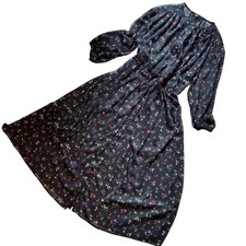 Uniqlo Joy of Print Floral Chiffon Dress Long Gown M Used