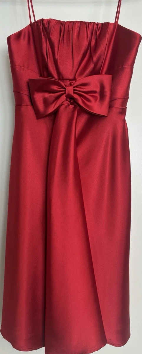 fitted lace wedding dress Perfect Red Evening Dress| Evening Dresses XXL / Red / Satin