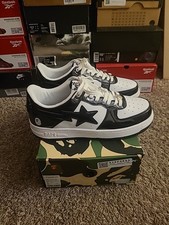 A Bathing Ape Bapesta Low "Black" Men's Size 10