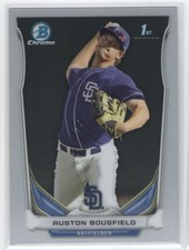 #CDP127 2014 Bowman Chrome BASE Auston Bousfield Padres
