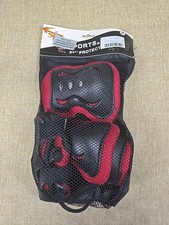 Sports Protection, Knee Pads Wrist Guards Red Black Youth New Medium